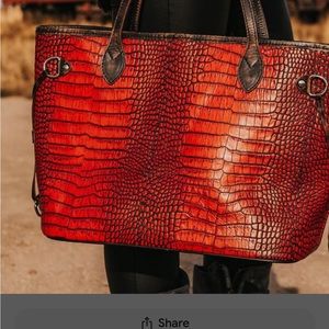 Used freebird bag 17x11x6 red